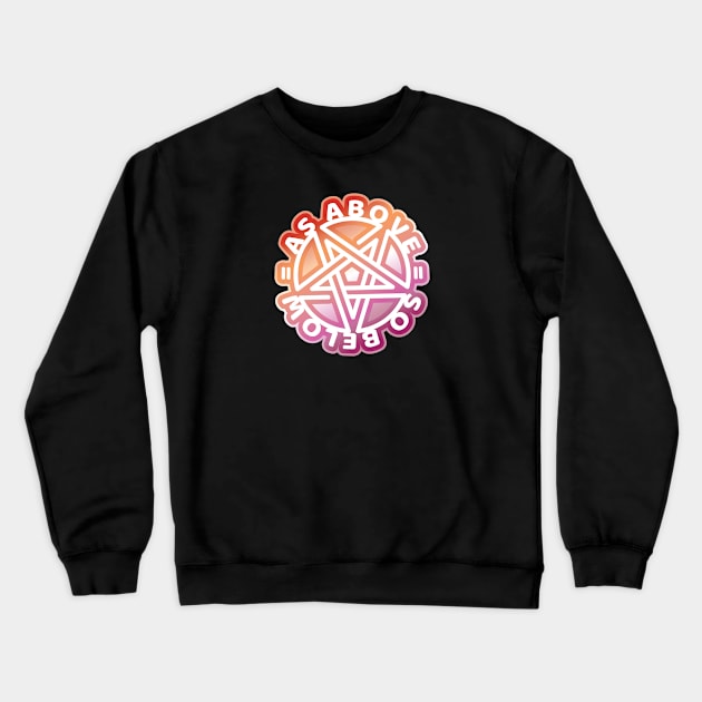 Equality Above & Below - LESBIAN PRIDE - light Crewneck Sweatshirt by MortalMerch